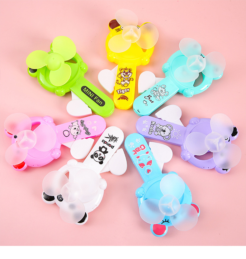 Creative hand-pressing fans, children's hand-held cartoon mini pressing fans, kindergarten gifts, street stall wholesale supply pic 12