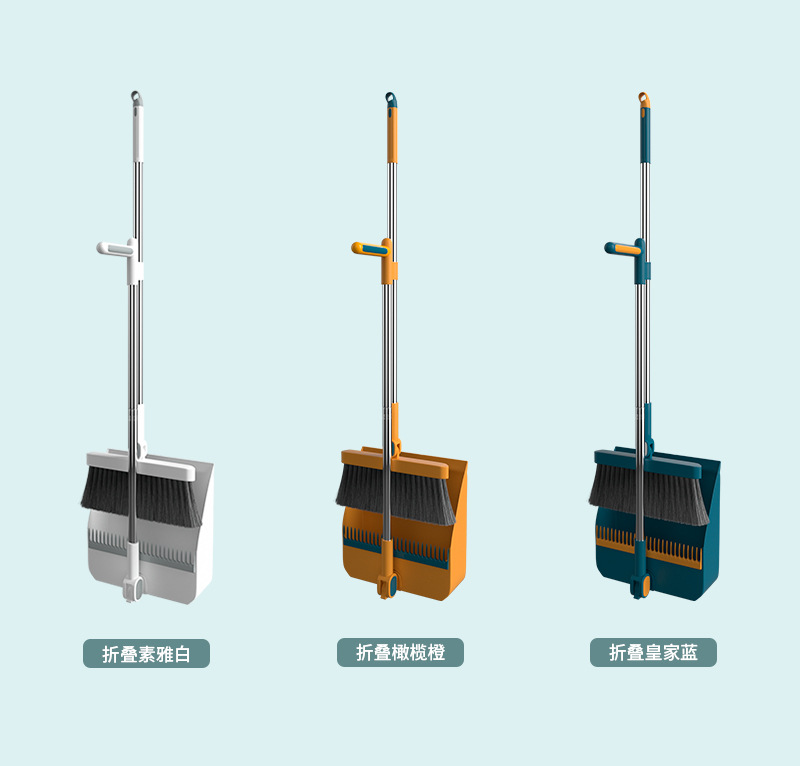 The new and brand-new material broom and dustpan set from Miaojiadi is a multi-purpose soft-bristled non-stick broom directly supplied by the manufacturer pic 15