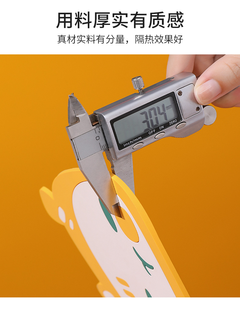 餐桌隔热垫防烫防滑家用卡通餐垫耐高温防水防油碗垫锅杯垫桌垫详情9