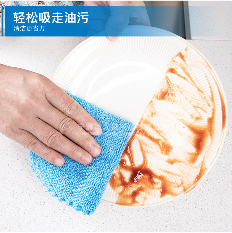 kleaner手撕式超细纤维抹布多功能家用清洁巾厨房干湿两用洗碗巾详情5