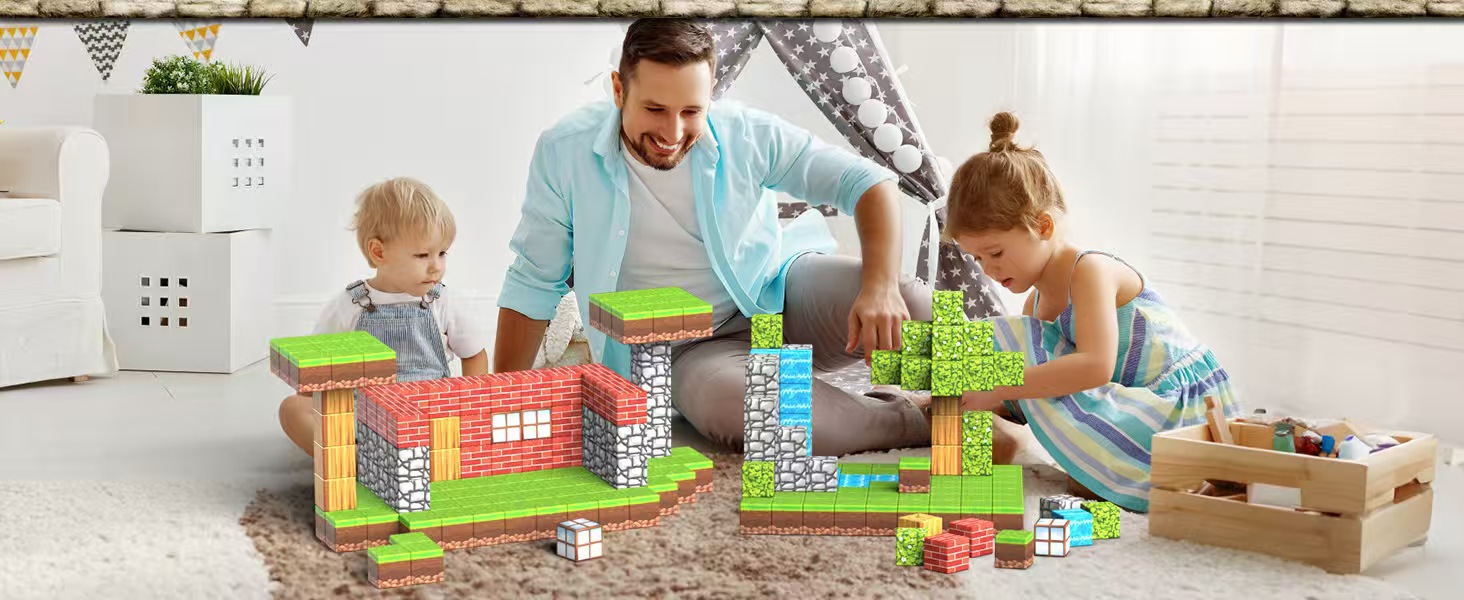 mc我的磁力方块世界磁铁积木拼装迷你磁性周边男生玩具全套装详情13