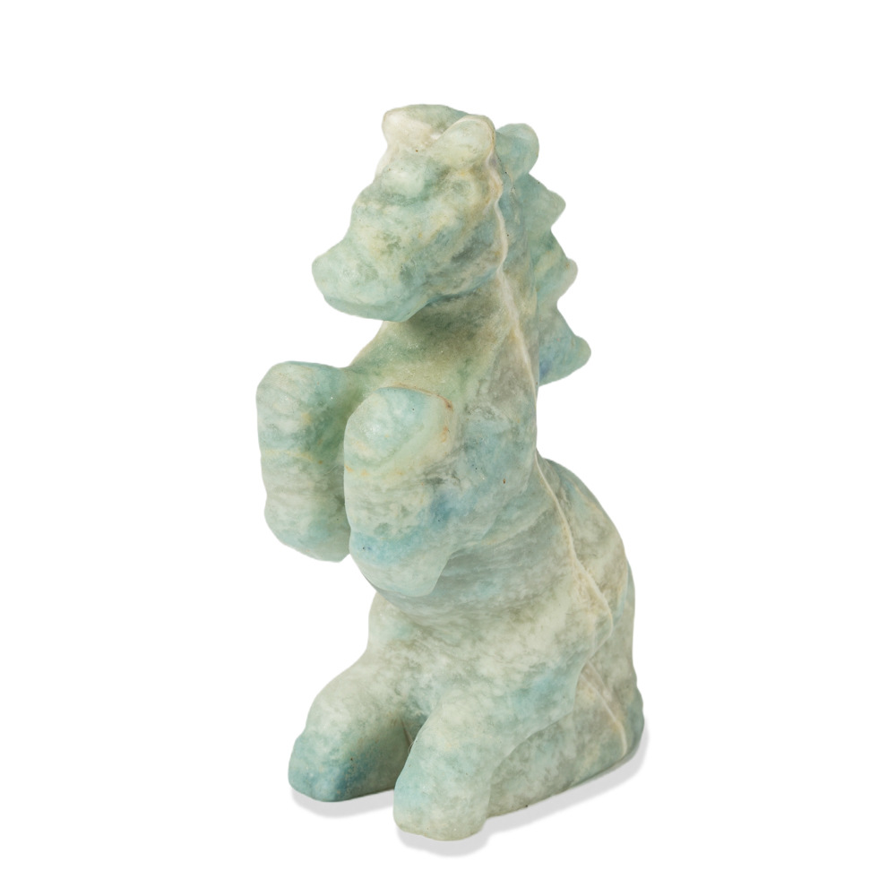 天然樱花玛瑙雕刻小怪兽精灵独角兽摆件摆台公仔,新品节日礼品详情14