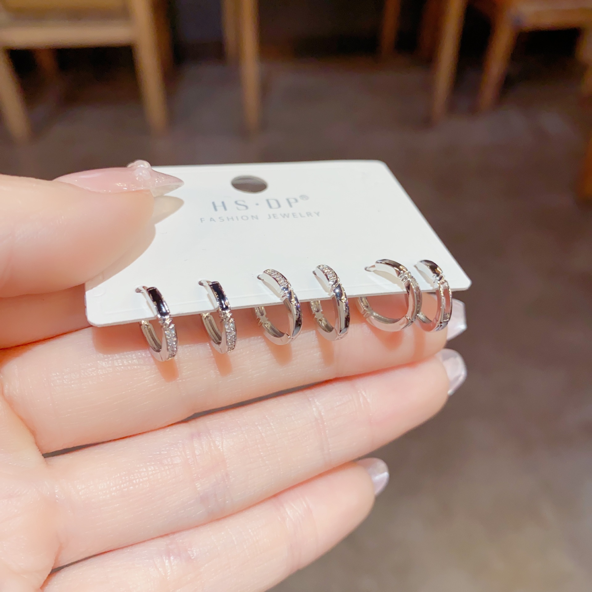 韩式ins森系时尚圈圈耳扣组合套装耳环百搭气质个性潮流网红耳饰详情20