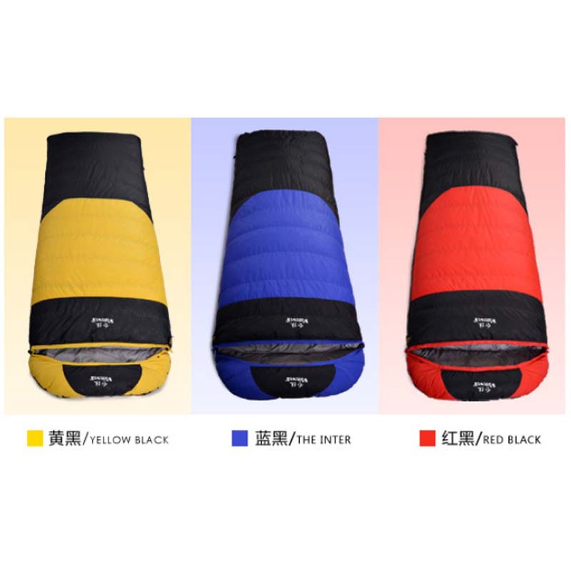 Cross-border in-stock down sleeping bags, outdoor single-person spliced camping ultra-light midday rest warm down sleeping bags wholesale pic 7