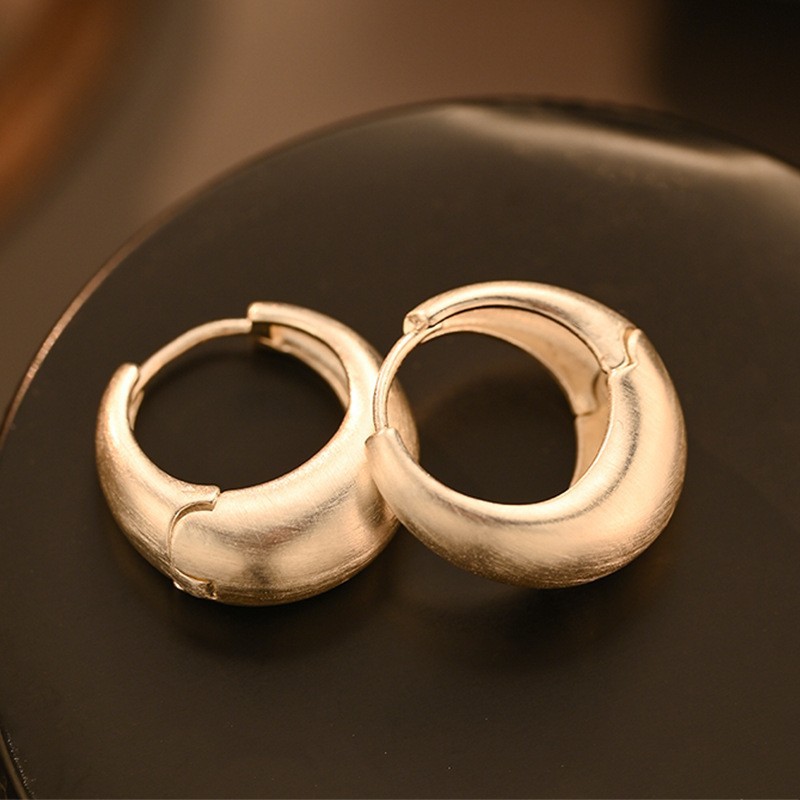 日韩精致简约耳圈爆款时尚百搭高级感素圈耳环气质通勤冷淡风耳扣详情46