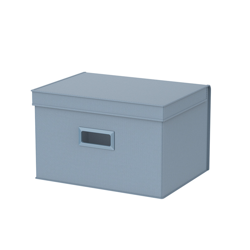 家用布艺大容量带盖收纳盒折叠衣物整理箱零食玩具收纳箱详情3