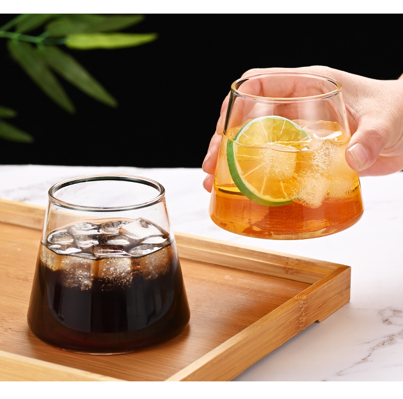 日式耐热玻璃杯创意富士山水杯家用早餐牛奶杯咖啡杯威士忌啤酒杯详情16