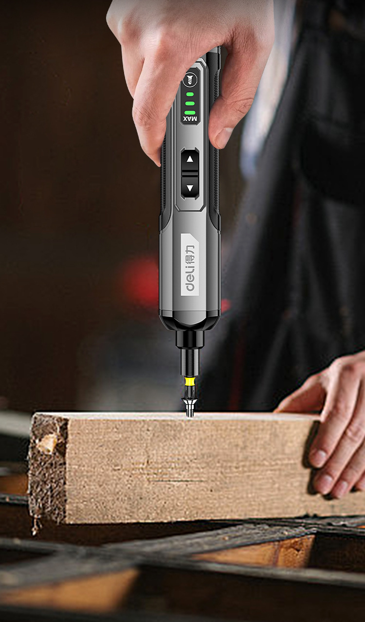 Bison Bosen Machinery Deli Electric Screwdriver, rechargeable household Screwdriver, Small Mini Electric Screwdriver, Lithium Battery Automatic Drill Tool set pic 5