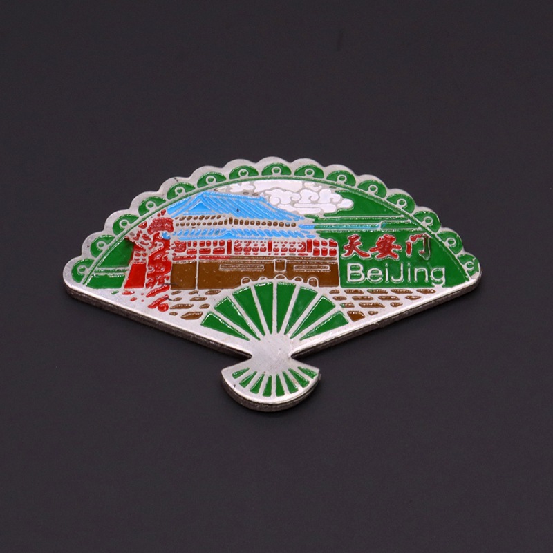 Beijing Cloisonne Chinese-style craft cultural gifts: copper plate, baked paint, low-temperature enamel, and various styles of fridge magnets pic 10