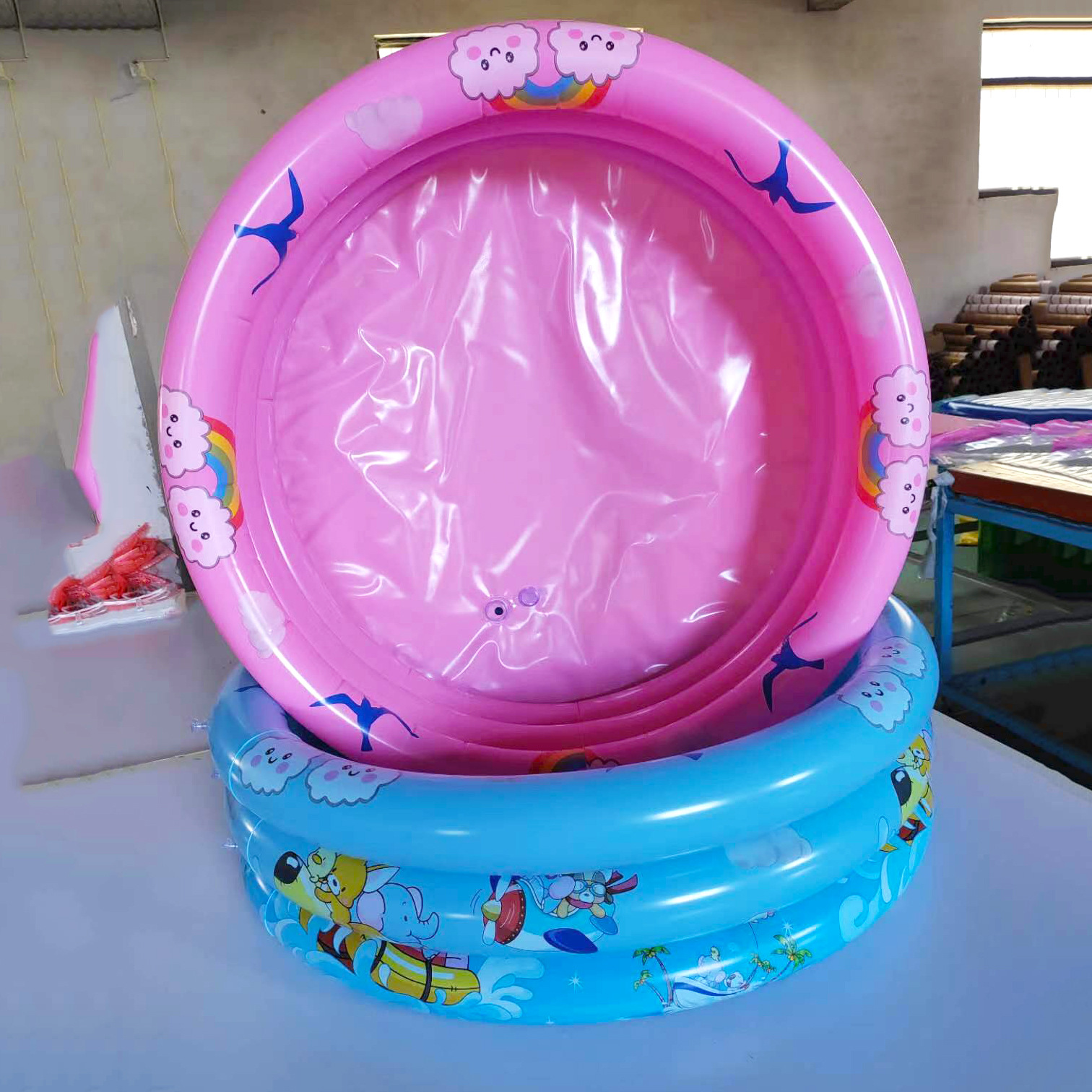 厂家批发90圆形游泳池水池钓鱼水池水池配件洗澡玩具洗澡盆充气水详情7