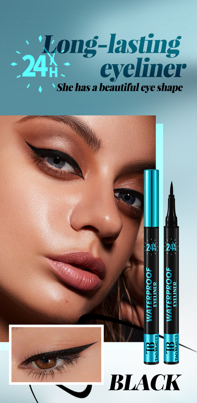 【 Cross-border Exclusive 】Tao Beauty Eyeliner Pencils: Long-lasting, Non-smudging, Waterproof and sweat-proof Eyeliner Pencils wholesale pic 10