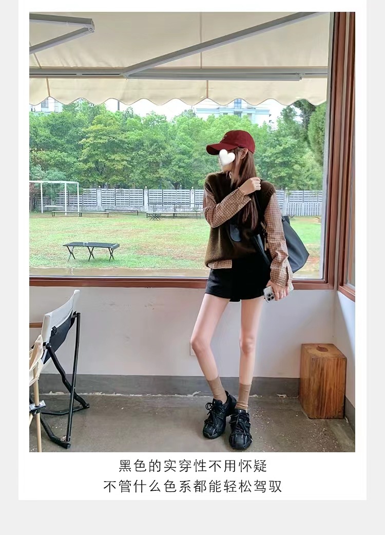 葡萄妈同款 画报女孩 时髦双鞋带网面拼接厚底增高老爹鞋女真皮详情17