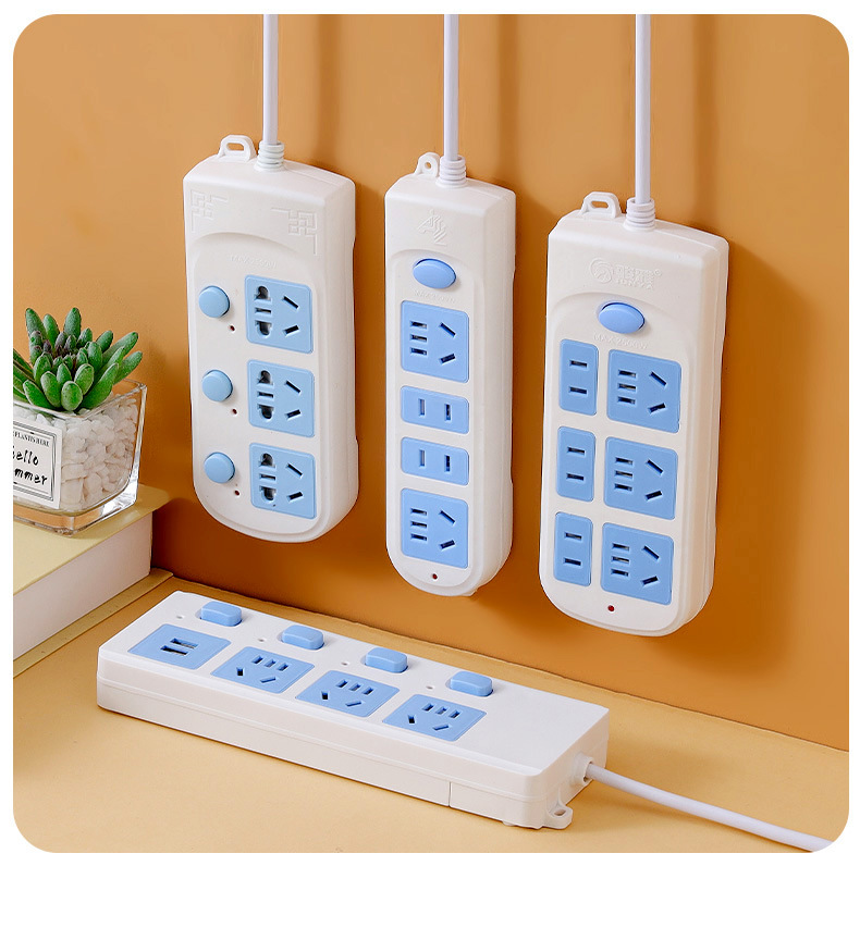 Wholesale of household multi-socket, multi-functional, multi-hole socket boards, power strips, power strips with wires, long power strips and sockets pic 13