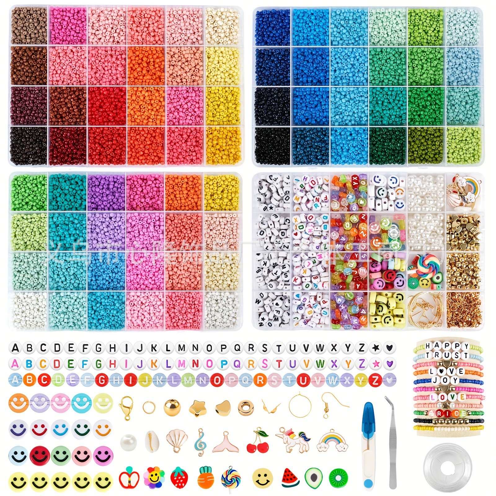 Cross-border best-selling new 3MM solid color macaron glass millet beads DIY beaded jewelry accessories lacquered beads pic 12