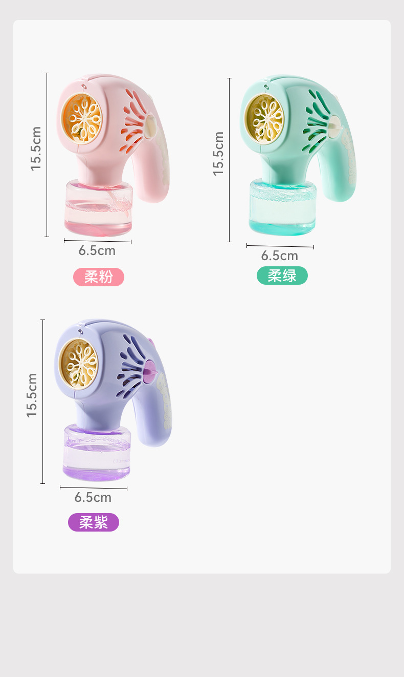 ONSHINE/ Childhood Infinite Cross-border Bubble Blowing Machine, Children's Fully automatic electric Bubble Gun, Multi-hole Bubble toy pic 13