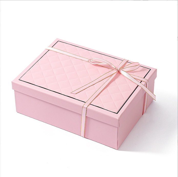 Wholesale folding gift boxes, top and bottom covers, gift boxes, one-piece folding top and bottom covers, packaging boxes, bow for parties pic 7