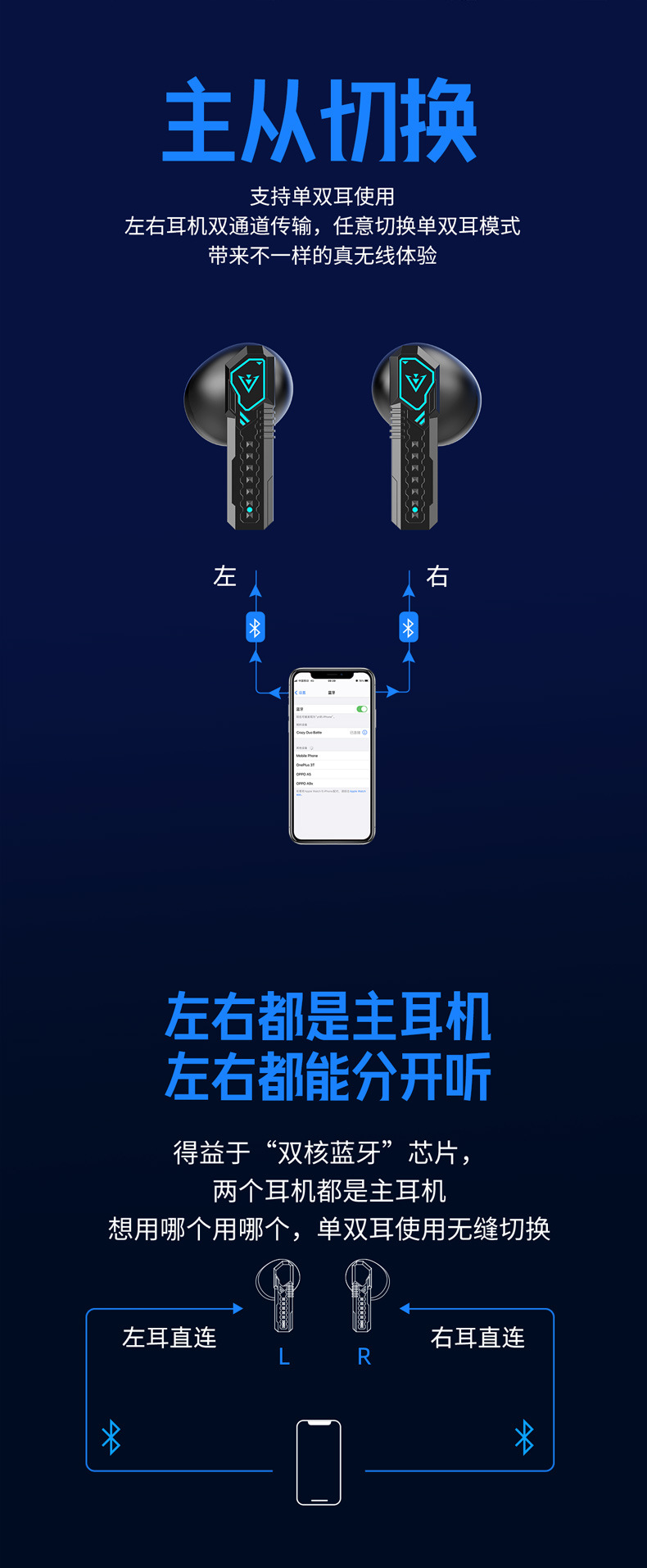 爱虎耳机X39电竞游戏耳机锌合金机身炫酷呼吸灯高音质电竞低延迟超长续航详情14