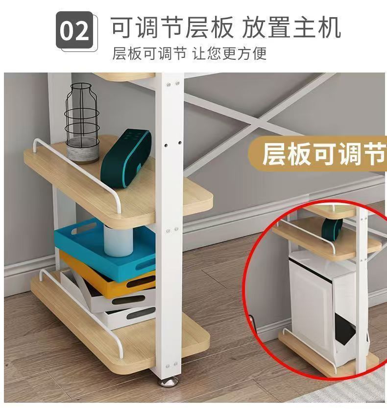 简约办公写字桌租房卧室书桌家用游戏竞技电脑台式桌电竞桌椅套装详情7