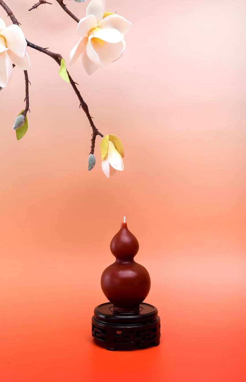 Calabaza botella ji red China viento fragancia regalo regalo velas creativas caja de regalo año nuevo transfronterizo hecho a mano pic 2