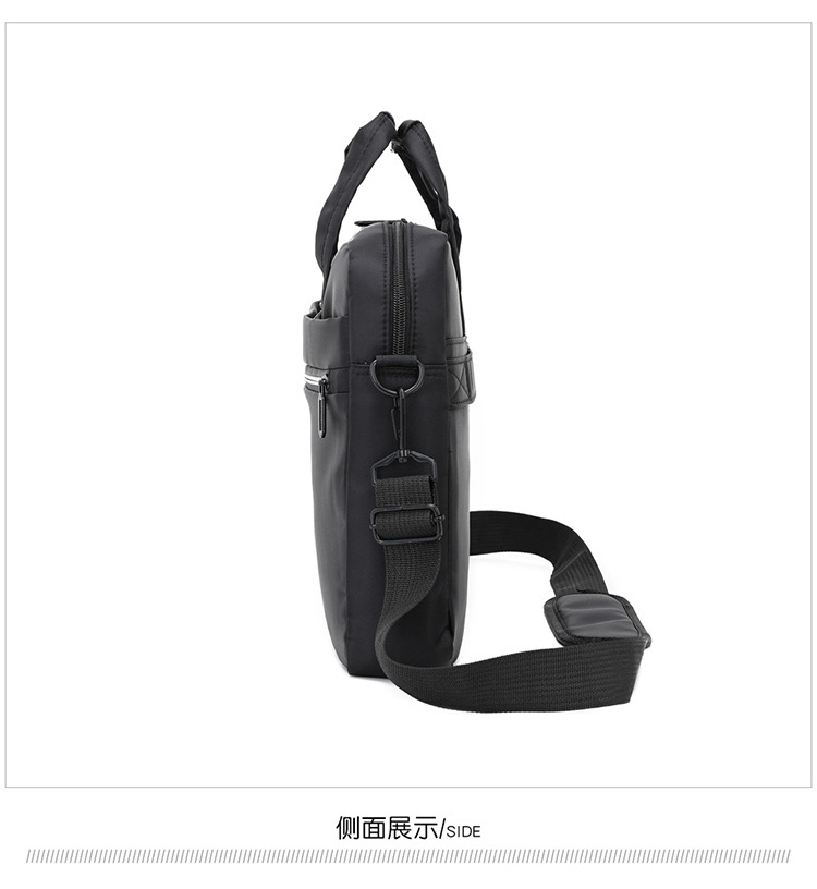 手提笔记本电脑包商务休闲单肩包简约潮搭斜挎时尚大容量横款男包详情23