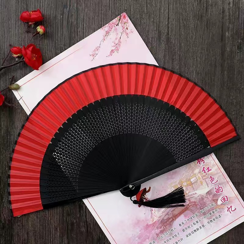 扇子古风折扇女士折叠竹扇古典古装汉服网红礼品跳舞蹈扇夏季详情6