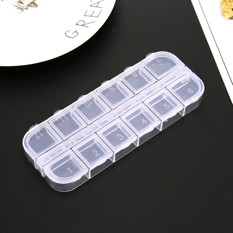 15-compartment transparent plastic box/decorative storage box inserts can be assembled with DIY handmade jewelry accessory materials pic 17