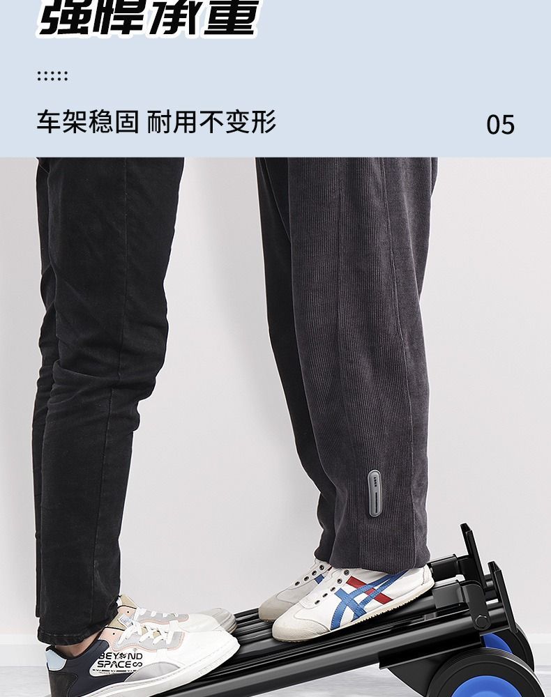 行李车行李小拉车手拉车搬运车购物车载重王推货拉货折叠行李箱详情11