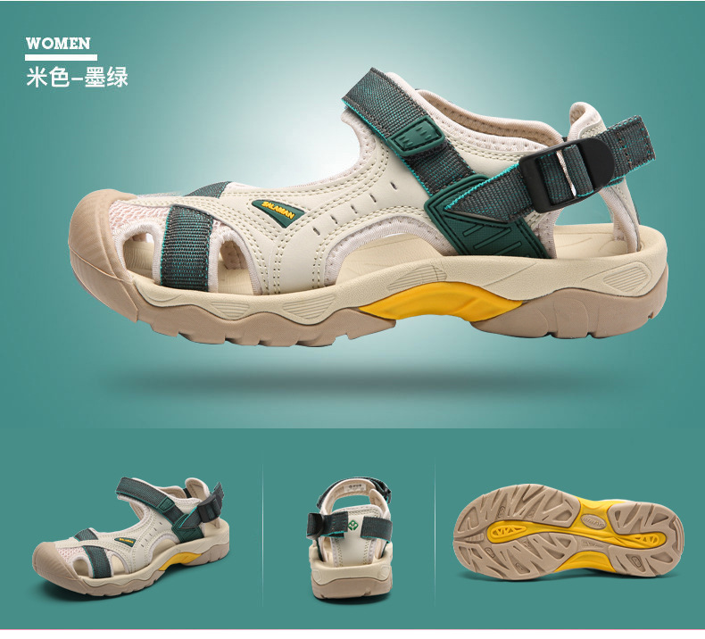 跨境外贸 情侣款 户外凉鞋男女沙滩鞋防滑登山徒步鞋男包头运动鞋详情40