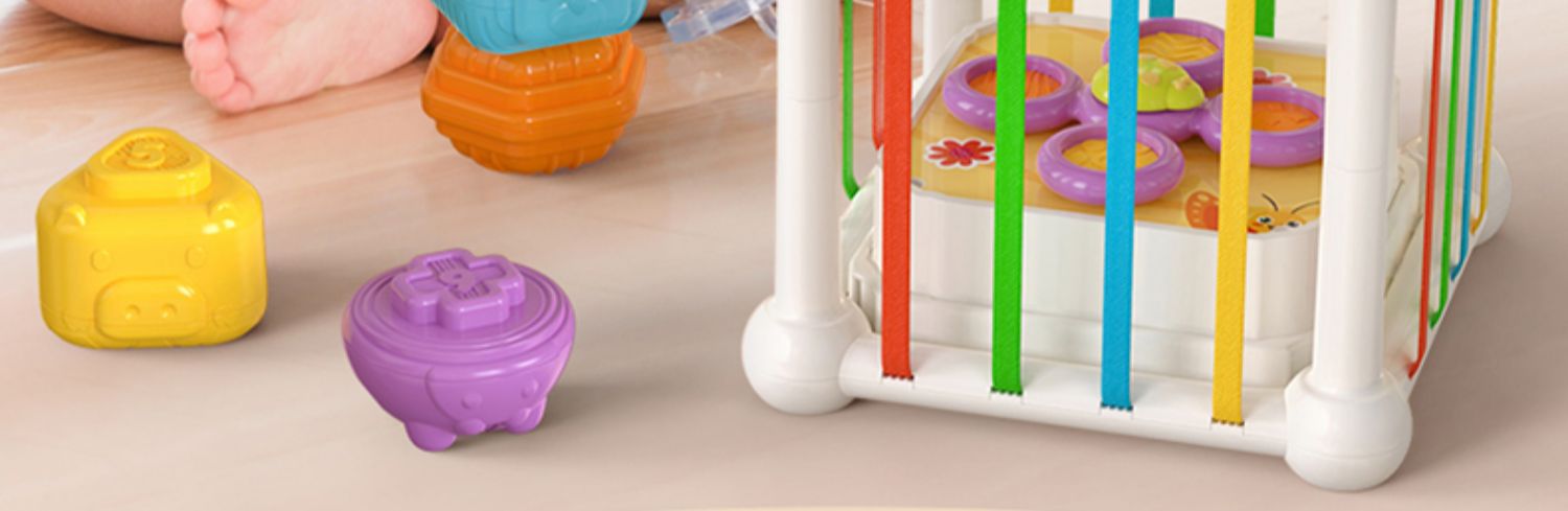 彩虹塞塞乐幼儿精细动作婴儿抓握训练早教颜色认知感官玩具亚马逊详情7