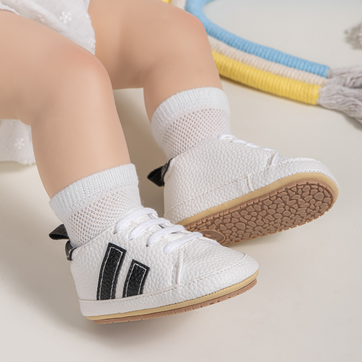 2025春夏新款白色婴儿休闲鞋男宝宝鞋软底学步鞋baby shoes详情5