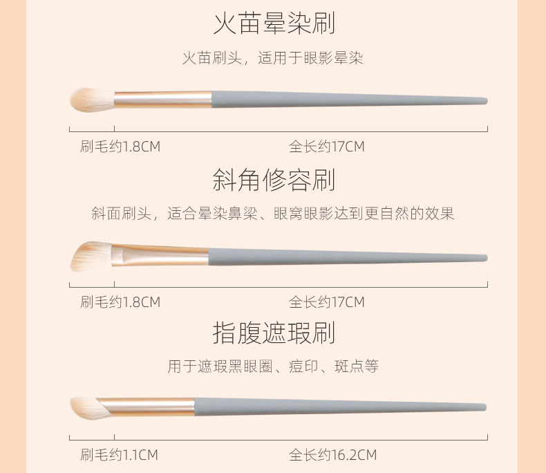 New Blue Bridge 10-piece eye brush makeup brush set, complete makeup brush makeup tools, cross-border source factory pic 7
