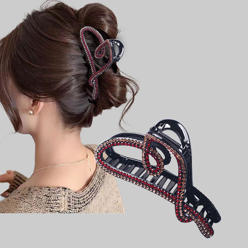 Extra-large size grabber for women, 2025 new style, high-end feel, thick hair at the back of the head, shark clip, hair clip headwear pic 1