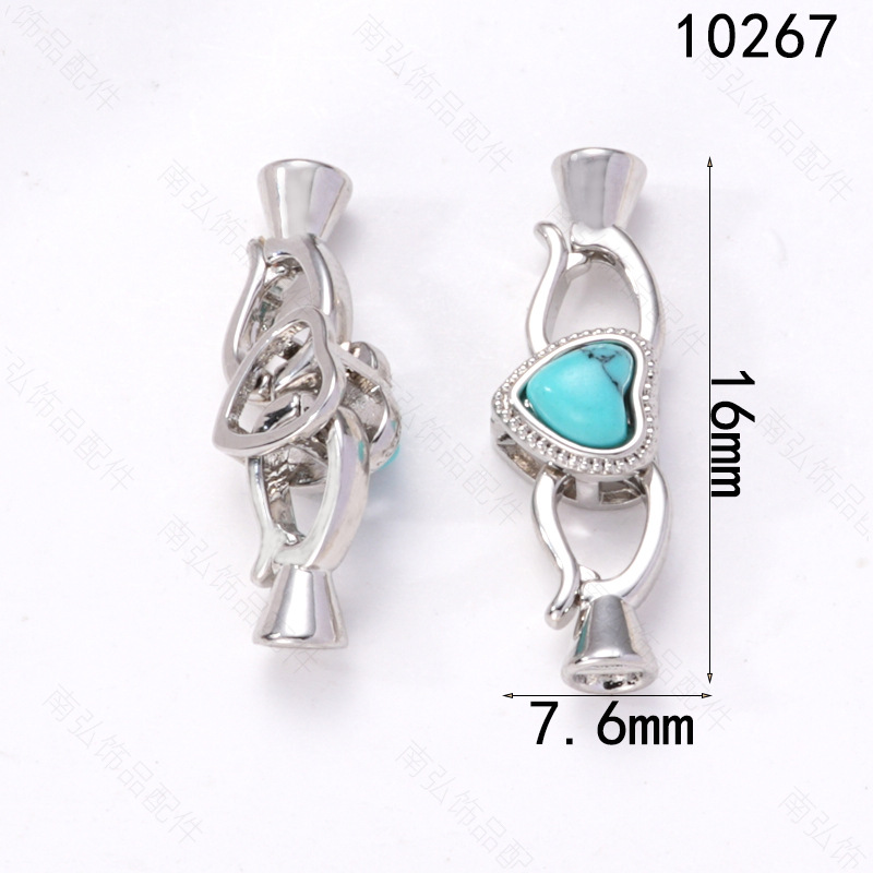 Xiaomi pearl, pearl necklace, clasp, stone connection, end clasp, mother-and-child clasp, sweater chain buckle, diy jewelry, copper accessories pic 13
