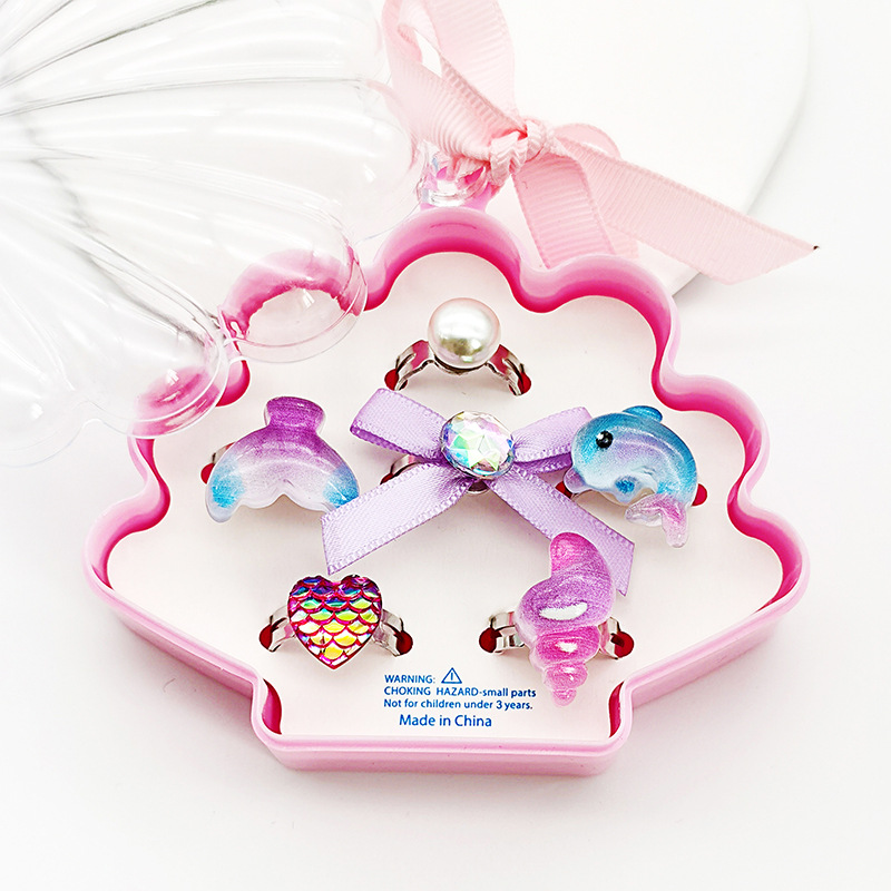 【可以】新品儿童卡通戒指可调节树脂戒指幼儿园生日礼物玩具饰品详情16