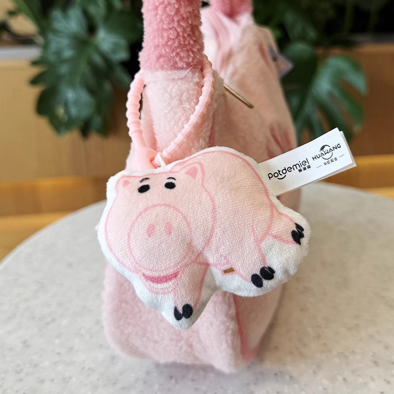 正版迪士尼玩具总动员草莓熊腋下包可爱火腿猪奇奇蒂蒂巴斯手拎包详情3