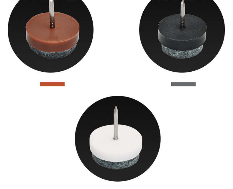 响震工厂白色棕色家具 毛毡地脚钉脚垫 橱柜桌椅防滑垫 沙发脚钉详情11