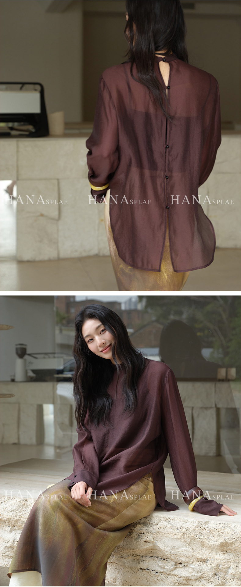 广州十三行2025夏季新款防晒衬衫女薄款微透时髦立领上衣H17366详情8