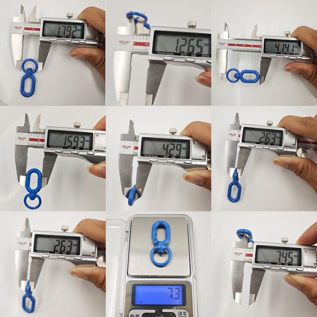 Suitable for 7mm color mobile phone lanyard set, 4-minute round tail spring ring key, single and double hole 8-shaped adjustment buckle pic 12