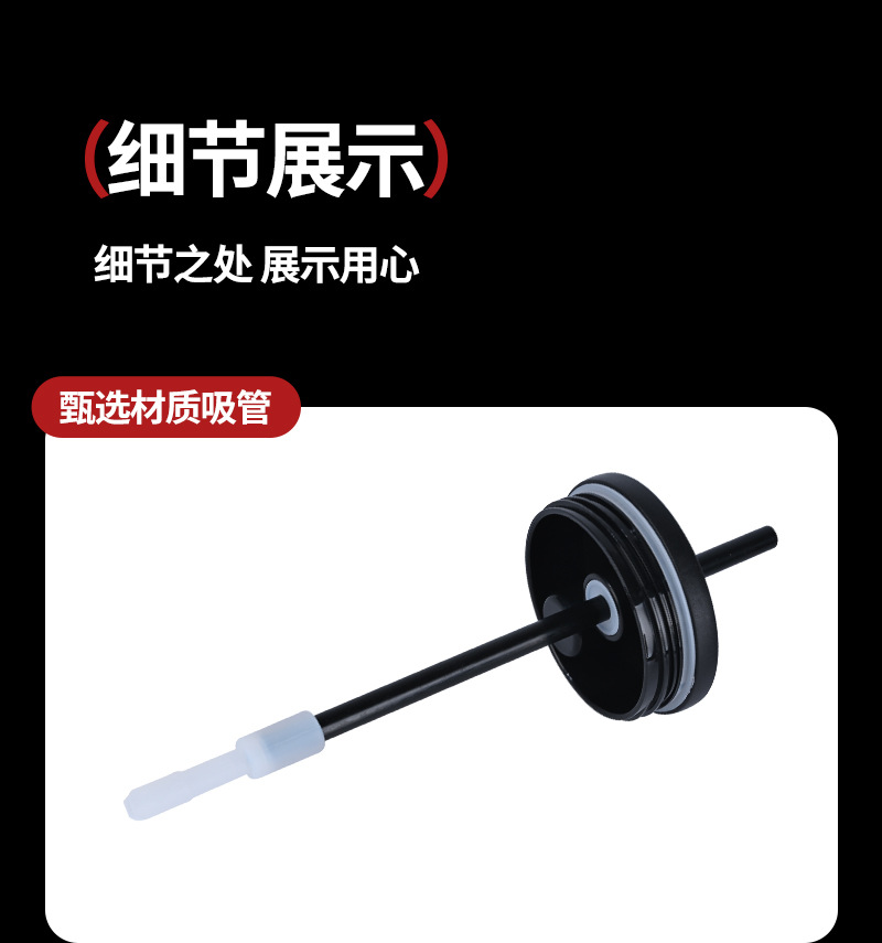 新款不锈钢咖啡杯提绳吸管杯小清新图案女生高颜值保温杯便携水杯详情14