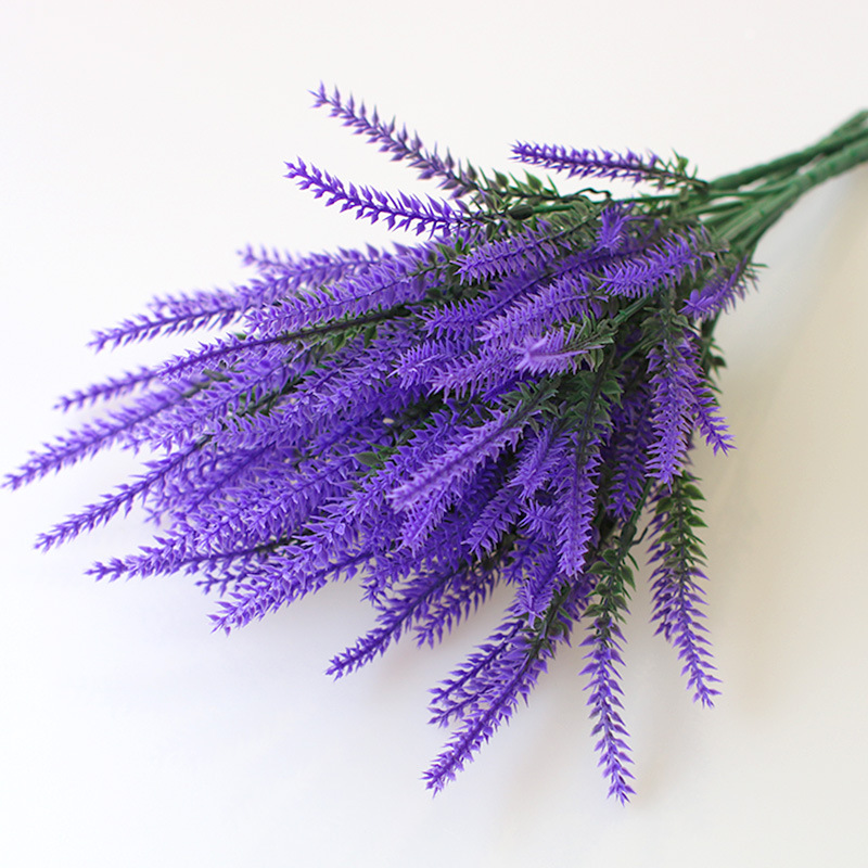 5叉薰衣草 5叉麦穗薰衣草仿真薰衣草人造花塑料花 植物盆栽薰衣草详情1