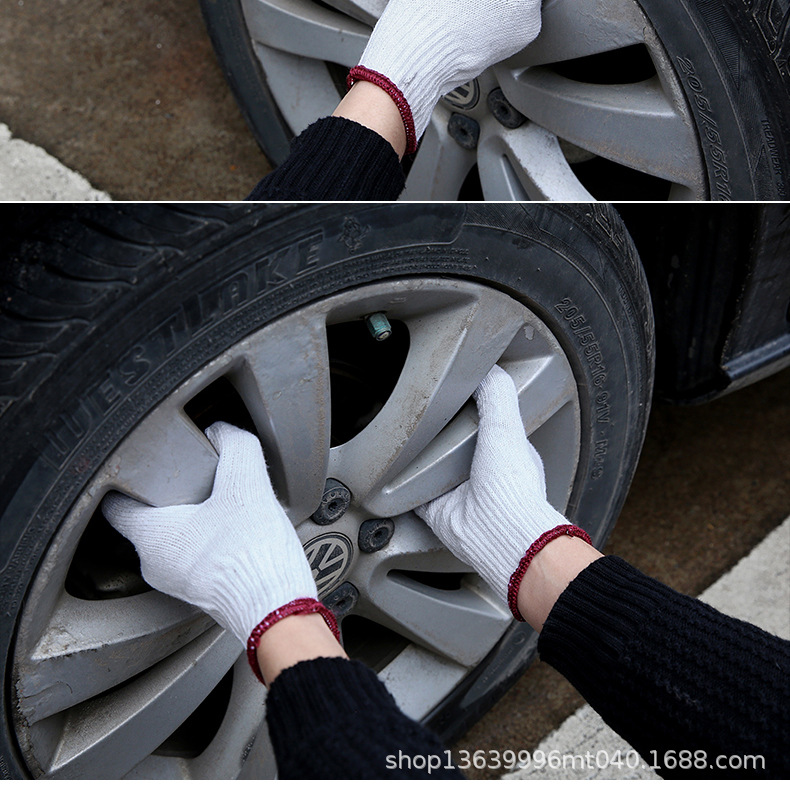 Wholesale of labor protection gloves, 600G to 750g, bleached ten-needle anti-slip, wear-resistant and protective pvc dot-coated gloves factory pic 22