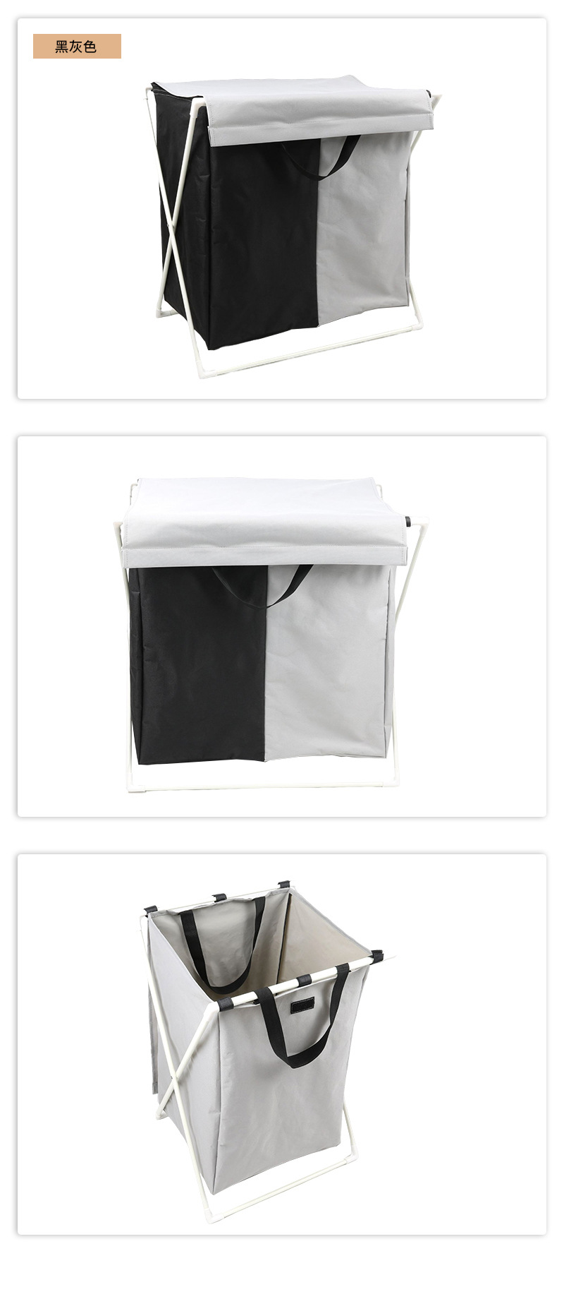 带轮折叠收纳箱80L露营户外整理箱防尘防水大容量详情19