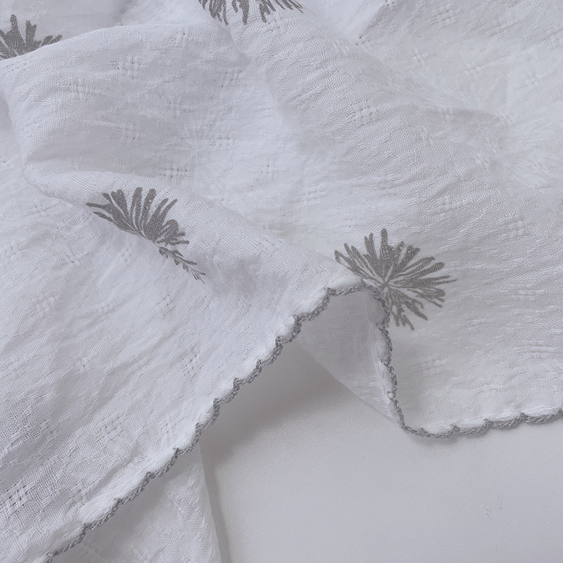Japanese-style breathable cotton and linen small square scarf for women, 60x60cm, forest girl neck protection small scarf, sun protection travel photo headscarf pic 5