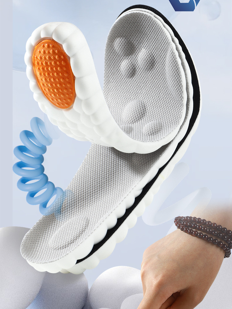Sports shock-absorbing insoles, anti-odor pu cloud, no fatigue after standing for a long time, military training special, super soft, sweat-absorbing and breathable basketball pic 8