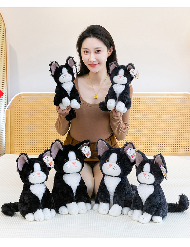 网红德文卷毛猫公仔猫咪玩偶毛绒玩具陪伴安抚娃娃儿童生日礼物女详情29