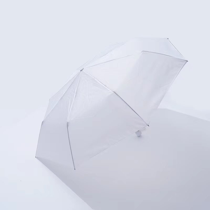 3052白色半自动三折伞折叠伞休闲工厂直供详情6