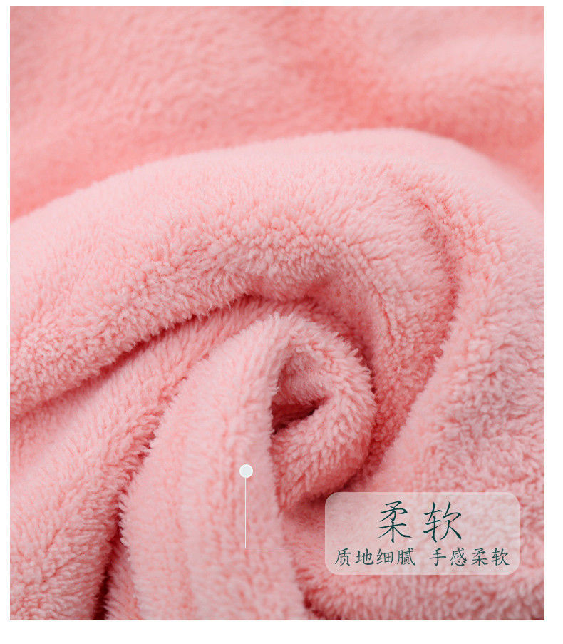 Dry hair cap, super absorbent bath cap, quick-drying hair wash, embroidered towel, hair wrap, thickened for women, long adult hair, headscarf pic 8