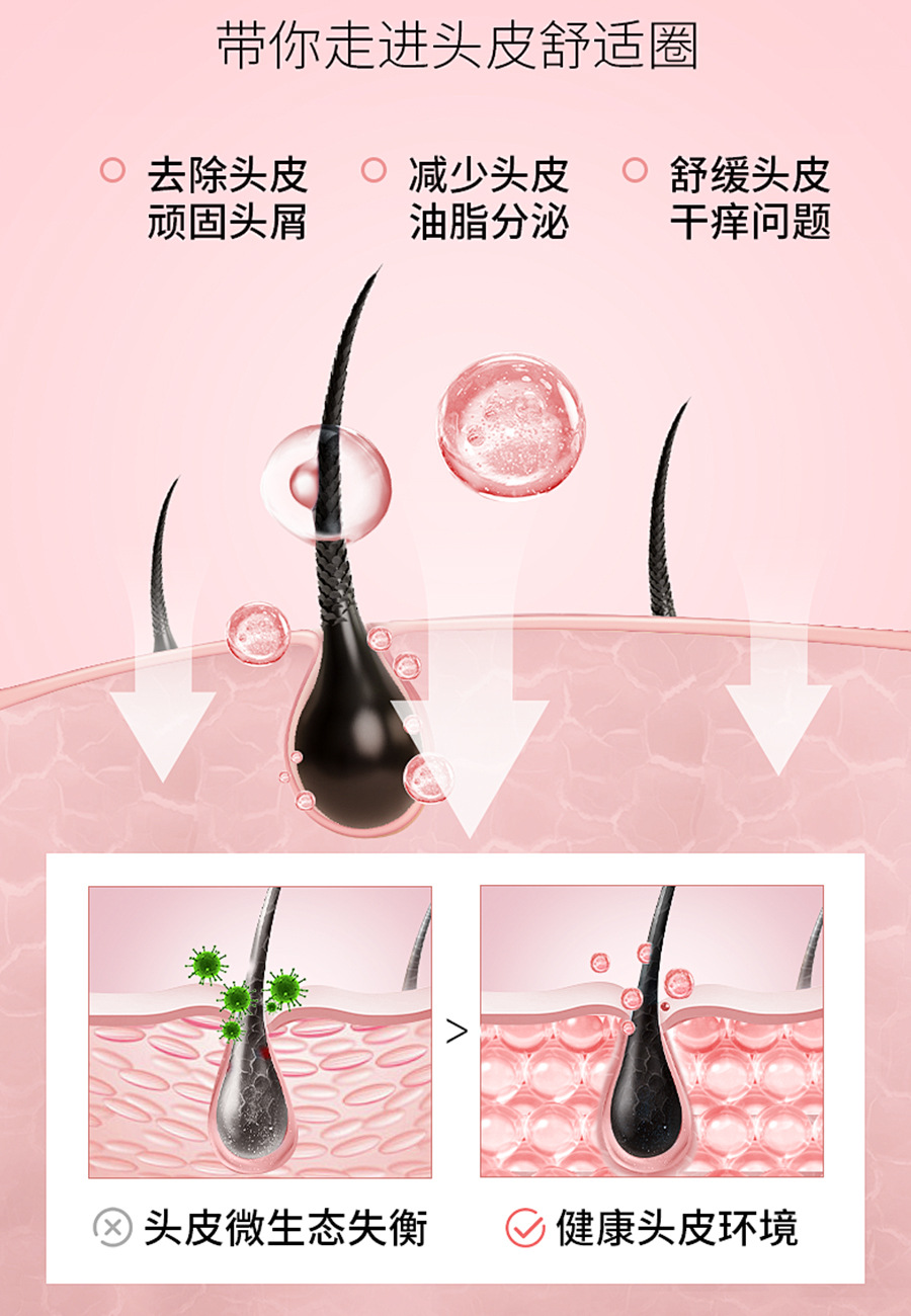 博睿雅致臻保湿护发去屑控油洗发水护发素清洁头皮持久留香洗发水详情10