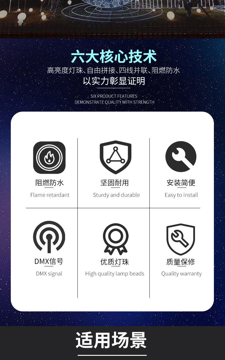 高品质led灯光动态星空幕布婚礼酒吧演出餐厅影院舞台吊顶背景布详情5