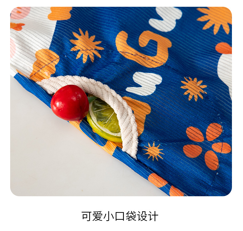 儿童罩衣秋冬季灯芯绒婴儿吃饭围兜罩衣宝宝防水防脏长袖反穿衣详情13